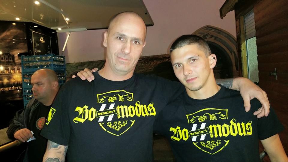 Franz Richter (rechts) beim Stadtdfest in Pirna 2015